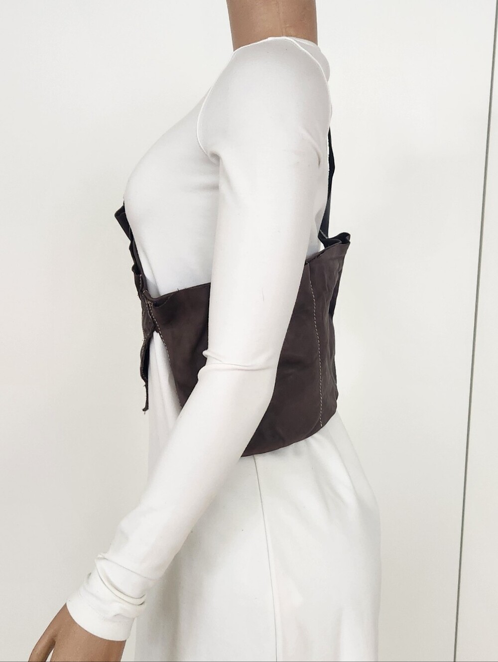 UMA WANG Brown Leather Bum Bag - Picture 5 of 11